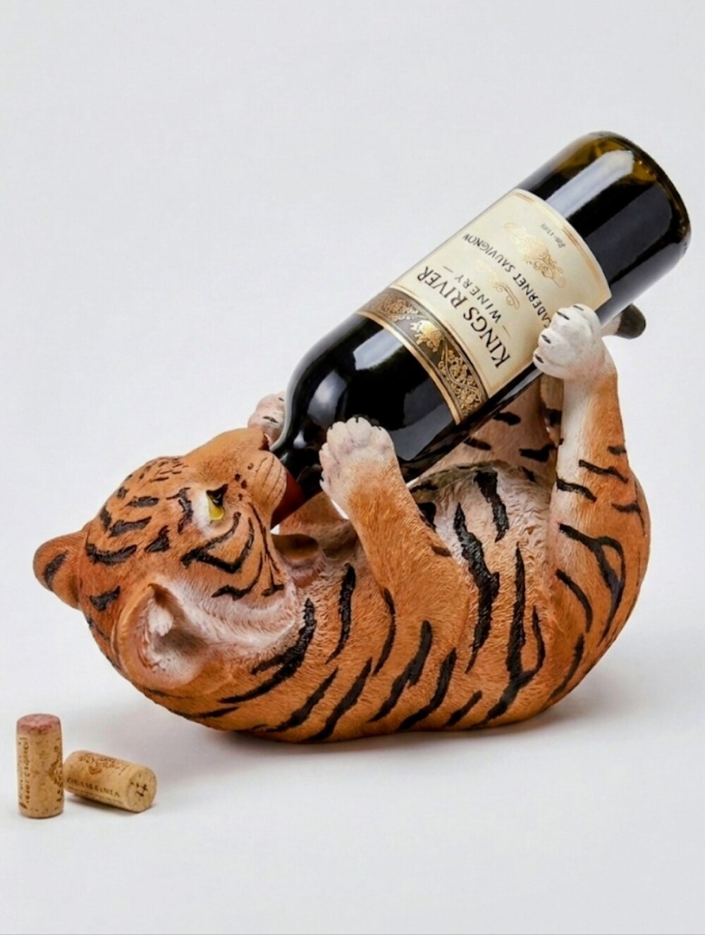 DWK World of Wonders Thirsty Tiger Wine Bottle Holder Novelty Barware
